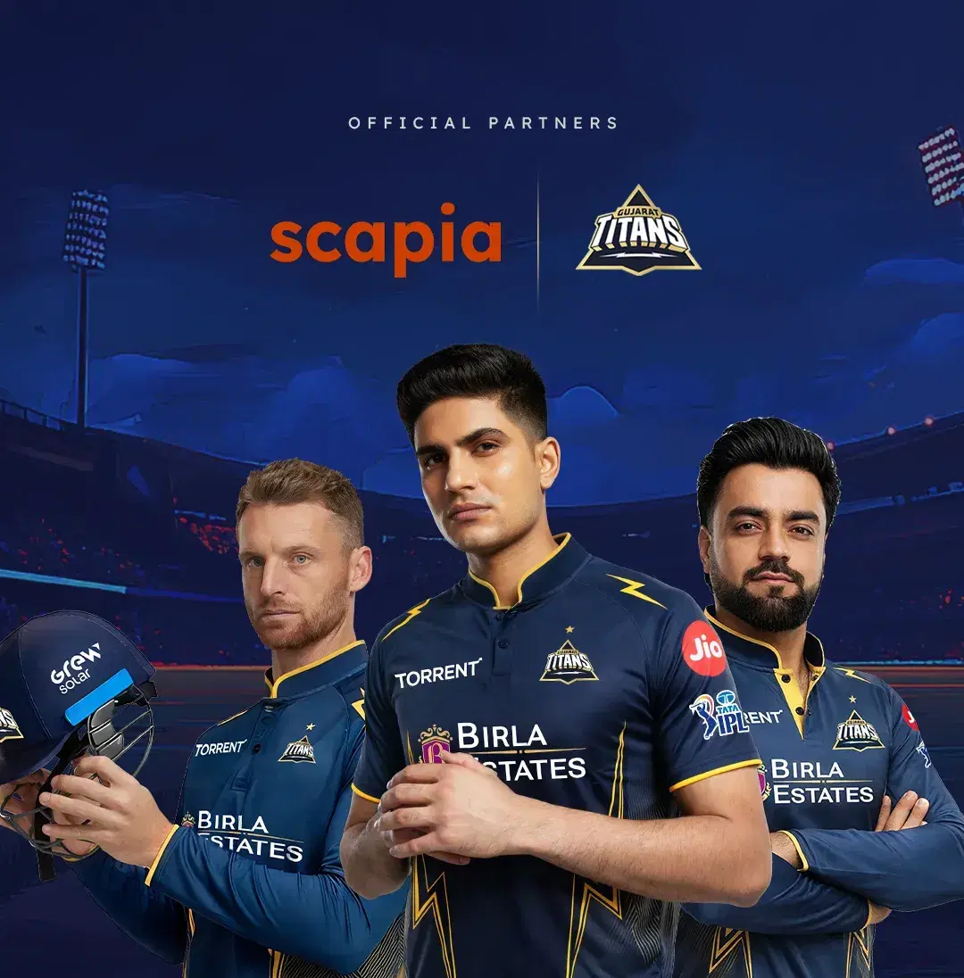 Scapia Partners with Gujarat Titans as Official Partner for the 2026 cricket season