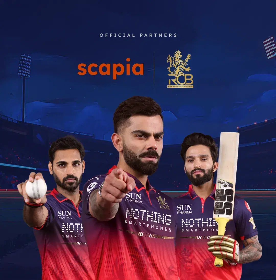 Scapia Partners with Royal Challengers Bengaluru as Official Partner for 2026 Cricket Season